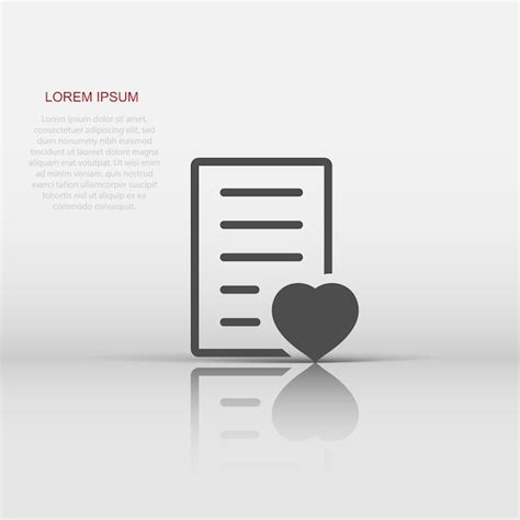 Premium Vector Wishlist Icon In Flat Style Like Document Vector