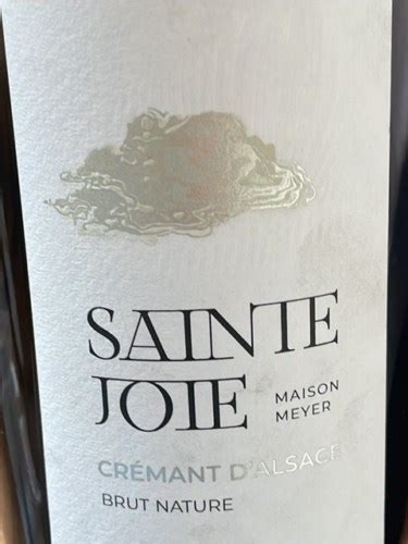 Sainte Joie Crémant dAlsace Brut Nature Vivino US