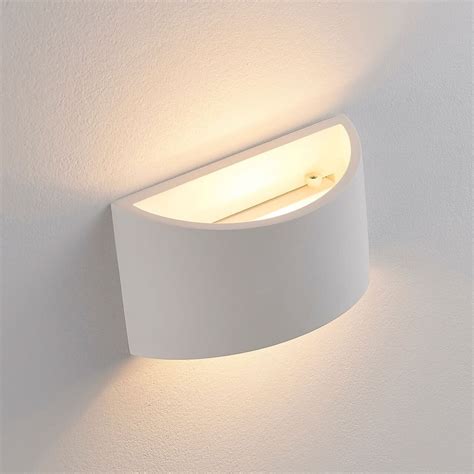 Parlun White Plaster Indoor Wall Sconce Parlun