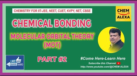 Molecular Orbital Theory Part Chemical Bonding Iit Jee Neet Cuet