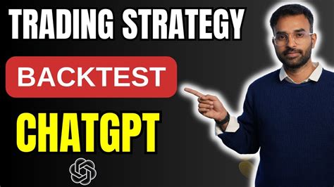 How To Backtest Trading Strategy With Chatgpt Youtube