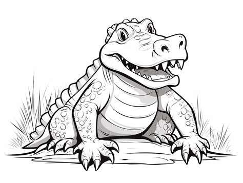 Creative Alligator Coloring Inspiration Coloring Page