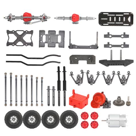 JDDFast DeliveryIn Stock1 10 HuiNa SCX10 Frame Full Metal Chassis