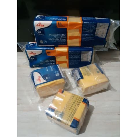 Jual Keju Burger Anchor Cheddar Cheese Slice Melt Anchor Leleh Orange