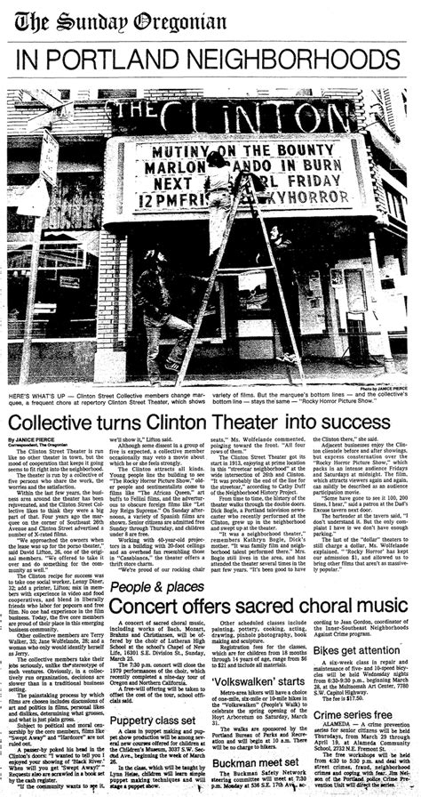 History of the Clinton Street Theater - Portland Oregon - Pacific ...