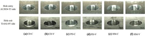 Hole Entry And Exit Morphology Produced By Different Hole Making