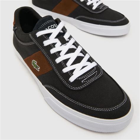 Mens Black Lacoste Court Master Pro Trainers Schuh