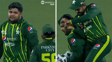 Watch Babar Azam Almost Falls Down After Shoulder Bumping Azam Khan In