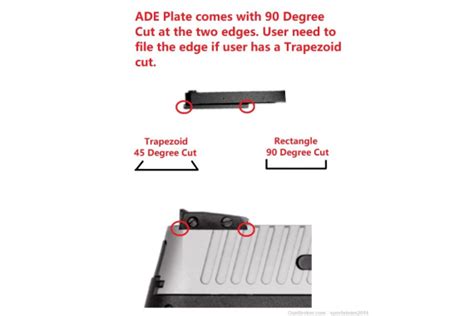 Ade Rd3 013 Red Dot Optic Mount Plate For Taurus Pt111 G2 G2