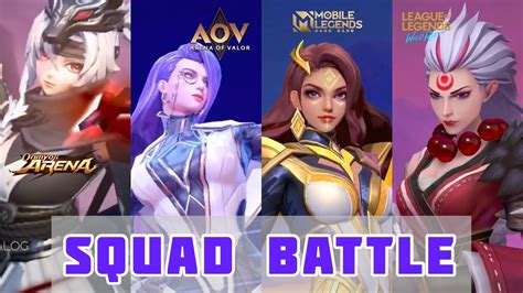 Squad Battle Comparison Mobile Legends Vs Arena Of Valor Vs Lol Wild