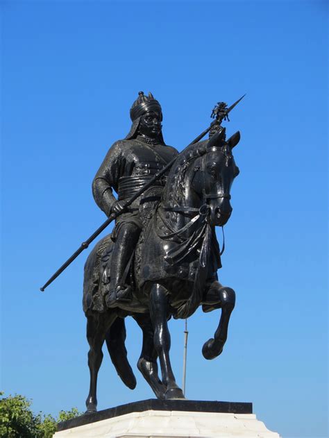 Equestrian statue of Pratap Singh in Udaipur, Rajasthan India