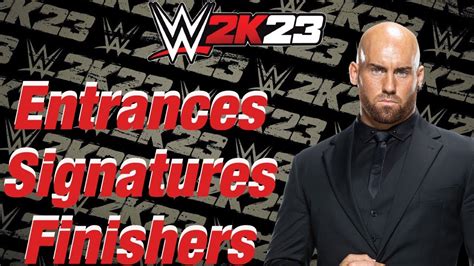 Wwe 2k23 Entrancessignaturesfinishers Giovanni Vinci Youtube