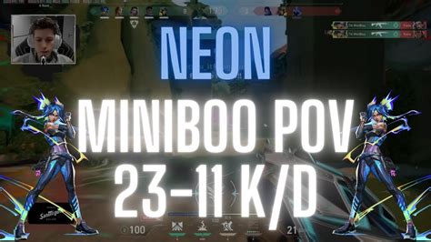 TH MiniBoo POV Neon On Lotus 23 11 K D VALORANT Pro POV YouTube