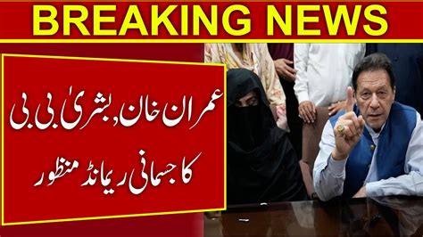 Day Physical Remand Of Imran Khan And Bushra Bibi Approved Sj News