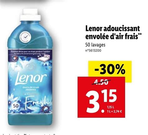 Promo Lenor Adoucissant Chez Lidl