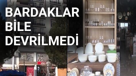 NTV Depremde sağlam kaldı Tabak ve bardaklar yerinden bile oynamadı