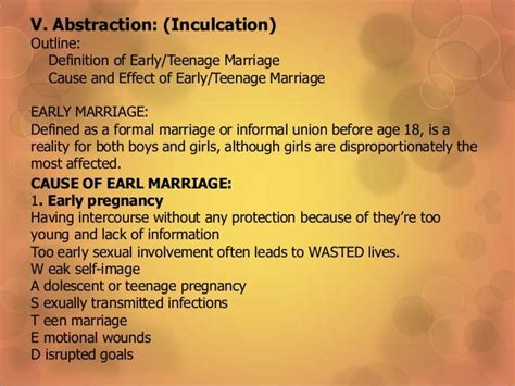 Lesson Plan In Early Marriage