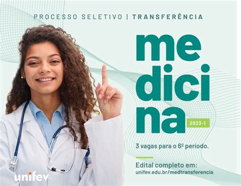 Medicina da Unifev abre edital para transferência UNIFEV