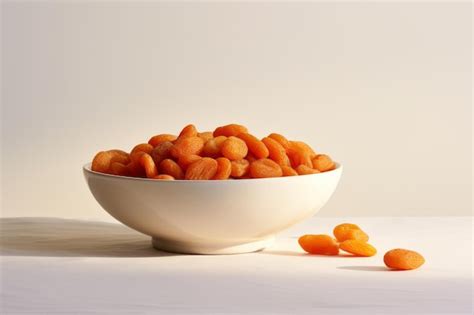Premium Ai Image Exquisite Presentation Dried Apricot Perfection In A