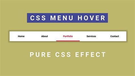 Creative Menu Hover Effects CSS Menu Hover Effect YouTube