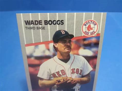 Fleer Wade Boggs Boston Red Sox Mlb Baseball Card Hof B