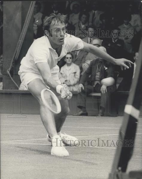 1969 Press Photo John Newcombe In Play On First Day At Wimbledon