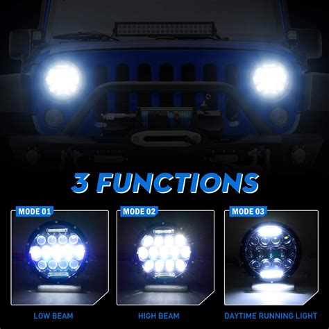 Aaiwa Led Headlight For Wrangler Round Led Headlights W Headlight