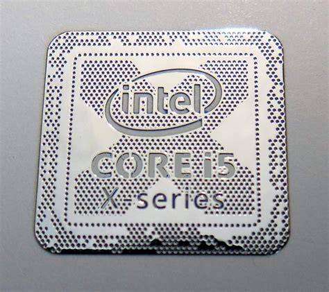 Vath Made Intel Core I5 X Series Metal Sticker 18 X 18mm