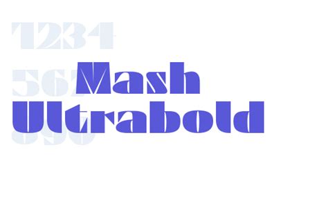 Mash Ultrabold Font Free Download