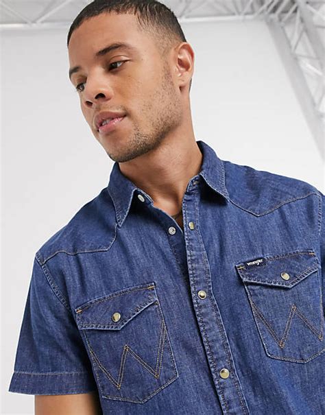 Mens Wrangler Short Sleeve Shirts Hot Sale