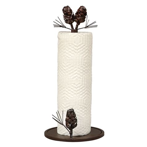 Woodland Pinecone Paper Towel Holder Paper Towel Holder Black Forest