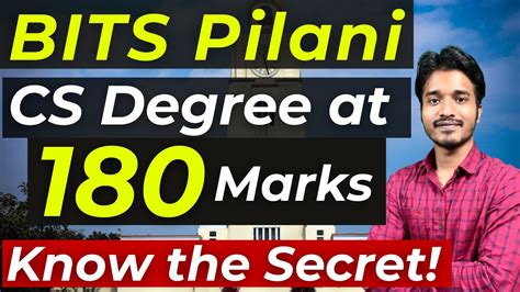 BITSAT 2023 Get BITS Pilani At LOW Score BITS Pilani Special Program