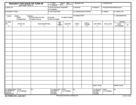 Da 3161 Fillable Form - Printable Forms Free Online