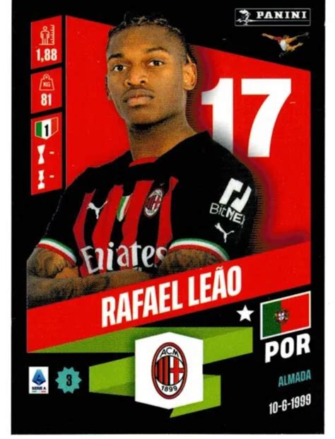 CALCIATORI PANINI 2022 2023 Figurina N 293 Rafael Leao Milan EUR 1