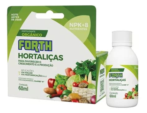 Fertilizante Adubo Liquido Forth Hortali As Concentrado Ml