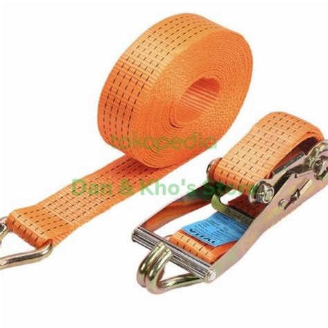 Jual Tali Strap Pengikat Barang Cargo Lashing Ratchet Tie Down 2 10m