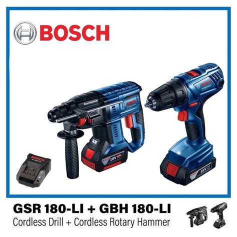 BOSCH GBH 180 Li GSR 180 Li Professional COMBO SET Rotary Hammer