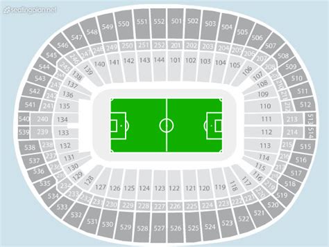 Football Seating Plan - Wembley Stadium