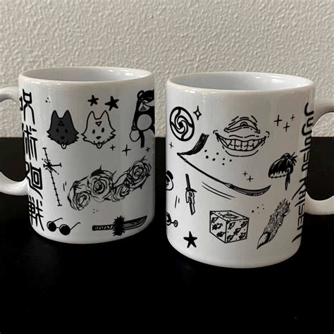 Caneca Anime Jujutsu Kaisen Satoru Gojo Itadori Yuji Nobara Megumi