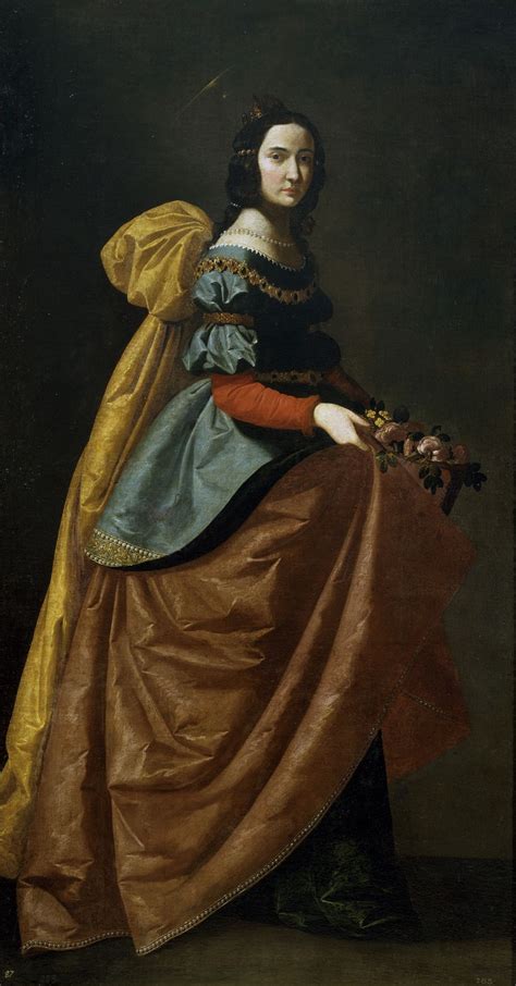 Francisco De Zurbar N Saint Elizabeth Of Portugal C Museo Del