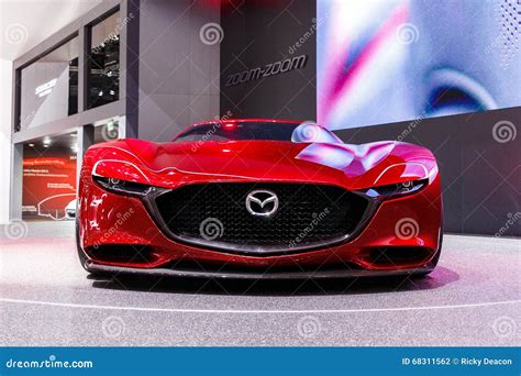 Mazda RX Vision Concept Car Editorial Photography - Image of show ...