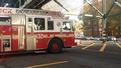 Fdny Engine Ladder Responds To A Alarm In Bronx Ny Youtube