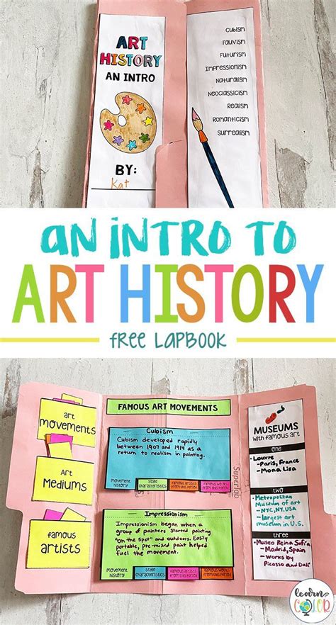 Free Art History Lapbook Art History Resources Lapbook Intro To