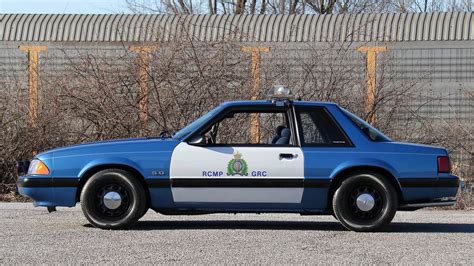 An Original Royal Canadian Mounted Police Ford Mustang SSP Patrol Car