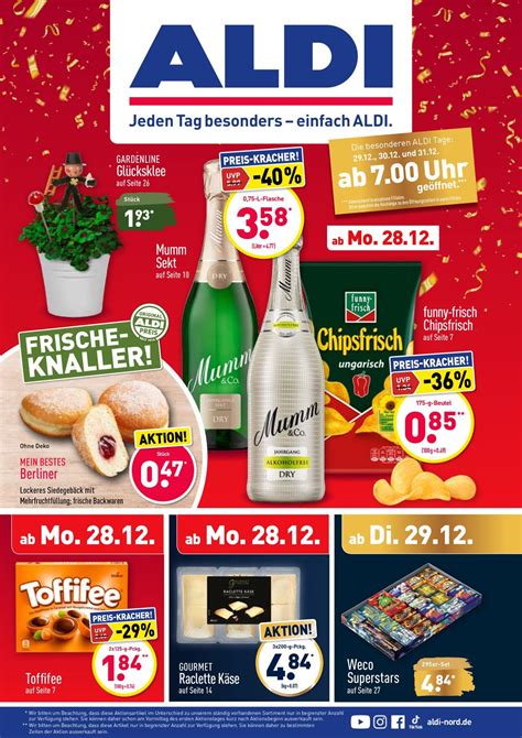 ALDI NORD PROSPEKT AKTUELL VOM 28 12 02 01 2021 Aldi Einfach Nord