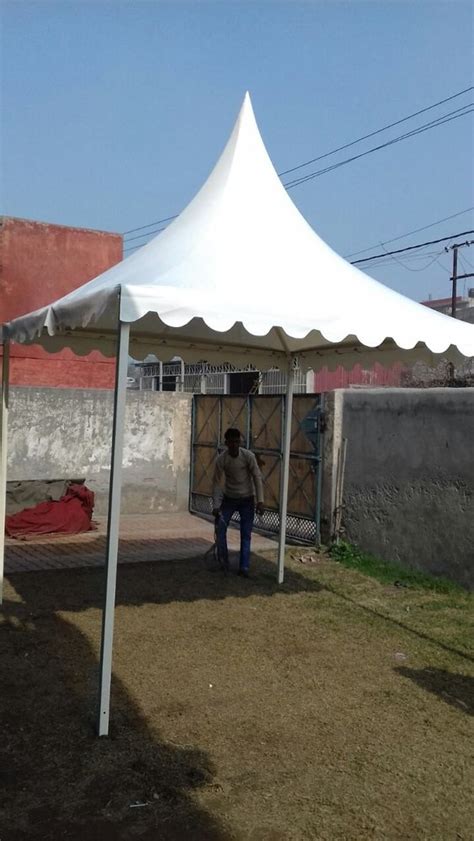 White Pvc Ms Pagoda Tent At Rs In Ghaziabad Id