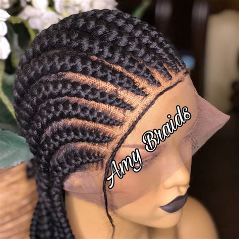 Cornrow Wig Etsy