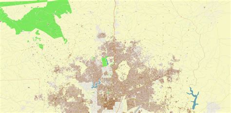 Ibadan Nigeria Pdf Vector Map High Detailed Editable Layered Adobe Pdf