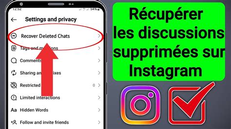 Comment R Cup Rer Des Discussions Supprim Es Sur Instagram Youtube