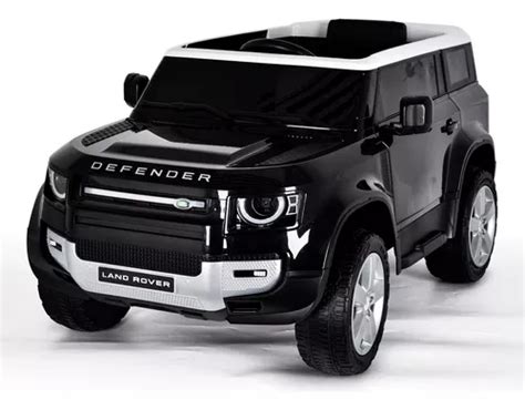 Mini coche eléctrico Land Rover Defender Black con licencia MercadoLibre